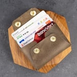 PELLE CRAFT EL YAPIMI GERÇEK DERİ MİNİMAL KARTLIK/HEDİYELİK/KİŞİSELLEŞTİRME