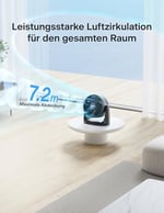 Pelonis Küçük Oda - Masa Fanı, 38dB Sessiz Çalışma, 100° Dikey Hareket, 3 Kademeli Güç, Siyah - Seçenekler: 27.5 cm (D) x 17.5 cm (W) x 27.8 cm (H), 7 inch