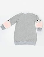 Peluş Kollu Kız Çocuk Elbise - Seçenekler: 3 Yıl, 4 Yıl, 5 Yıl, 6 Yıl, 8 Yıl, 9 Yıl