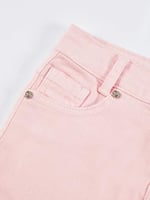 Pembe Denim Mini Kız Çocuk Etek