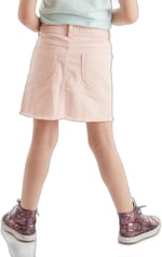Pembe Denim Mini Kız Çocuk Etek