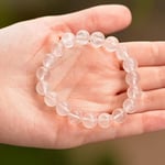 Pembe Kuvars Taşı Bileklik (10 mm) - Taş Sandığı