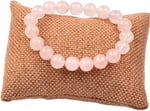 Pembe Kuvars Taşı Bileklik (10 mm) - Taş Sandığı