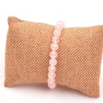Pembe Kuvars Taşı Bileklik (8 mm) - Taş Sandığı