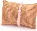 Pembe Kuvars Taşı Bileklik (8 mm) - Taş Sandığı