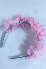 Pembe Özel Tasarım Çiçekli Kına Lohusa Tacı Hediyelik Taç