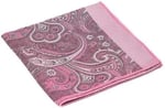 Pembe Şal Motif Desen Kravat Mendil Set