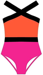 PEMBE-TURUNCU KIZ ÇOCUK MAYO DB200703CM