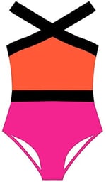 PEMBE-TURUNCU KIZ ÇOCUK MAYO DB200703CM