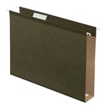 Pendaflex Ekstra Kapasiteli Güçlendirilmiş Askılı Dosya Klasörleri, 5 cm, Harf Boyutu, Standart yeşil, 1/5 Kesim, 25/BX (04152X2)