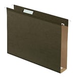 Pendaflex Ekstra Kapasiteli Güçlendirilmiş Askılı Dosya Klasörleri, 5 cm, Harf Boyutu, Standart yeşil, 1/5 Kesim, 25/BX (04152X2)