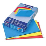 Pendaflex Geri Dönüşümlü Askılı Klasörler, Yasal Boyut, Çeşitli Renkler, 1/5 Kesim, 25/BX (81632)