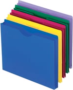 Pendaflex magnet Boyut ceketler, harf, Poly dosya, mavi/yeşil/mor/kırmızı/sarı, 10 Pro Pack (50990)