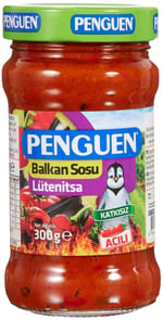 Penguen Lütenitsa Acılı Balkan Sosu 300 Gr