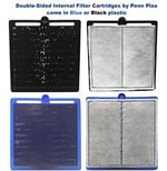 Penn-Plax Cascade 300 GPH Aktif Karbonlu Akvaryum Filtre Kartuşları, 3'lü Paket (2 paketi) - Seçenekler: 3pk, 3pk (2 paketi)