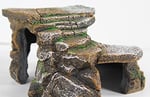 Penn-Plax Shale Step Ledge and Cave Hide-Out Akvaryum, Suni Reçine - Seçenekler: Medium (Pack of 1), Small (Pack of 1), Large