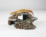 Penn-Plax Shale Step Ledge and Cave Hide-Out Akvaryum, Suni Reçine - Seçenekler: Medium (Pack of 1), Small (Pack of 1), Large