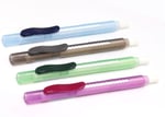 Pentel Clic Eraser 2 Sürgülü Kalem Silgi Şeffaf Gövdeli, Kırmızı