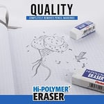 Pentel Hi-Polimer Blok Silgi, Küçük, 48 Silgi Kutusu (ZEH-05), Beyaz
