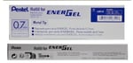 Pentel LR7 Nachfuellmine Energel-kalemler için 0,35 mm Çizgi kalınlığı, 0,7 mm Küre çapı, 12 adet 1 - Pack