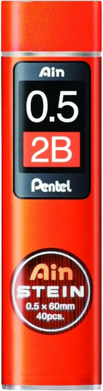 Pentel Mekanik Kurşun Kalem Ucu, 40 Adet, 0.5 mm, 4B