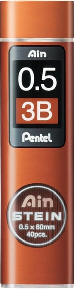 Pentel Mekanik Kurşun Kalem Ucu, 40 Adet, 0.5 mm, 4B