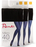 Penti Mikro 40 Den Orta Kalın,Mat Kadın Külotlu Çorap - Siyah Renk (L (3))