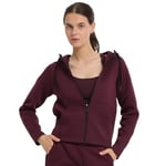 Peoria Kadın Bordo Günlük Stil Eşofman Üstü 25KK1048-BRD - Bedenler: XS, S