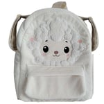 perababy Pelüş Çocuk Sırt Çantası, Bulutlu Tasarım, Beyaz