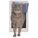 Perfect Pet kedi kapısı, teleskopik çerçeveli, yumuşak, 17,8 x 28,6 cm, boyut M