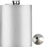 Perlotus 8 Oz 235 cc Paslanmaz Çelik Cep Matarası Taşınabilir İçecek Saklama Kabı(Huni Dahil)