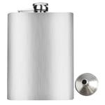 Perlotus 8 Oz 235 cc Paslanmaz Çelik Cep Matarası Taşınabilir İçecek Saklama Kabı(Huni Dahil)