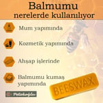 Petekoğlu Besswax Mini Külçe 250Gr Petekoğlu Filtre Edilmiş Doğal Saf Balmumu
