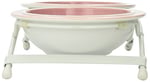 PetRageous 44355 Toftees Paws Diner with Two 1-Cup Bulaşık Makinesinde Yıkanabilir Taş Kase Kapasitesi 10,75 İnç Uzunluk 5,25 cm Uzunluğunda, Ekstra Küçük ve Küçük Köpekler ve Kediler için, Beyaz ve