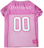 Pets First NCAA Kansas Jayhawks Köpek Pembe Forma, X-Small. - Evcil Hayvan Pembesi Kıyafet.