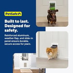 PetSafe Plastik Köpek ve Kedi Kapısı, Küçük, 15 lbs'ye Kadar Evcil Hayvanlar İçin, Boyanabilir, Kolay Kendin Yap Kurulum, Güvenlik Kapağı Dahil, İç ve Dış K - Seçenekler: Small, X-Large, Medium, Large
