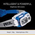 PETZL - Kafa Lambası Swift RL - Üniseks, Mavi, Tek Beden, Şarj Edilebilir