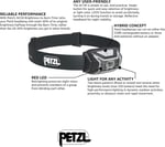 PETZL Şarj edilebilir - Alın Lambası Active Core - Üniseks, Gri, Tek Beden - Seçenekler: U, Ölçü Birimi