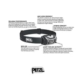 PETZL Şarj edilebilir - Alın Lambası Active Core - Üniseks, Gri, Tek Beden - Seçenekler: U, Ölçü Birimi