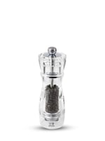 Peugeot 18221 Vittel karabiber değirmeni akrilik, 4,9 x 4,9 x 16 cm, şeffaf