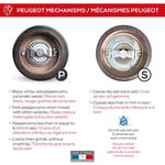 Peugeot 2/21283 Fidji karabiber/tuz değirmeni ahşap, 5,2 x 5,2 x 12 cm, mat siyah
