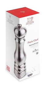 Peugeot 32500 Paris Chef tuz değirmeni Paslanmaz çelik, 22 cm, gümüş