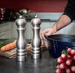 Peugeot 32500 Paris Chef tuz değirmeni Paslanmaz çelik, 22 cm, gümüş