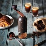 Peugeot L'Arbre à Café u'Select kahve değirmeni, 20 cm, yüksek kaliteli espresso ve kahve değirmeni, manuel dozaj kaşığı ve fırça ile, kahve aksesuarı