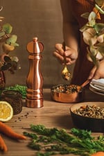 Peugeot Paris Chef Bakır Kaplama u'Select Tuz Değirmeni 22 cm - 9 inç