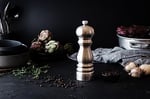 PEUGEOT Paris Chef manuel karabiber değirmeni, öğütme derecesi ayarı u'Select, yükseklik: 18 cm, fırçalanmış paslanmaz çelik, gümüş, 32487