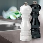 Peugeot Paris Karabiber-Tuz Değirmen Set Siyah-Beyaz 18Cm