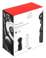 Peugeot Paris Karabiber-Tuz Değirmen Set Siyah-Beyaz 18Cm