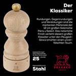 Peugeot Paris Tuz Değirmeni U-Select | Doğal 18 İla 40 Cm | Dekomiro Hediye Seti İle 100 Gr. Luisenhaller Derin-Tuz, Doğal, 5.5X5.5X12 Cm