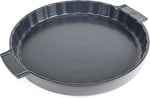 PEUGEOT - Seramik yuvarlak pasta kalıbı - 35 cm x 30 cm x 4,3 cm - Kapasite: 2,1 L - 10 yıl garanti - arduvaz grisi